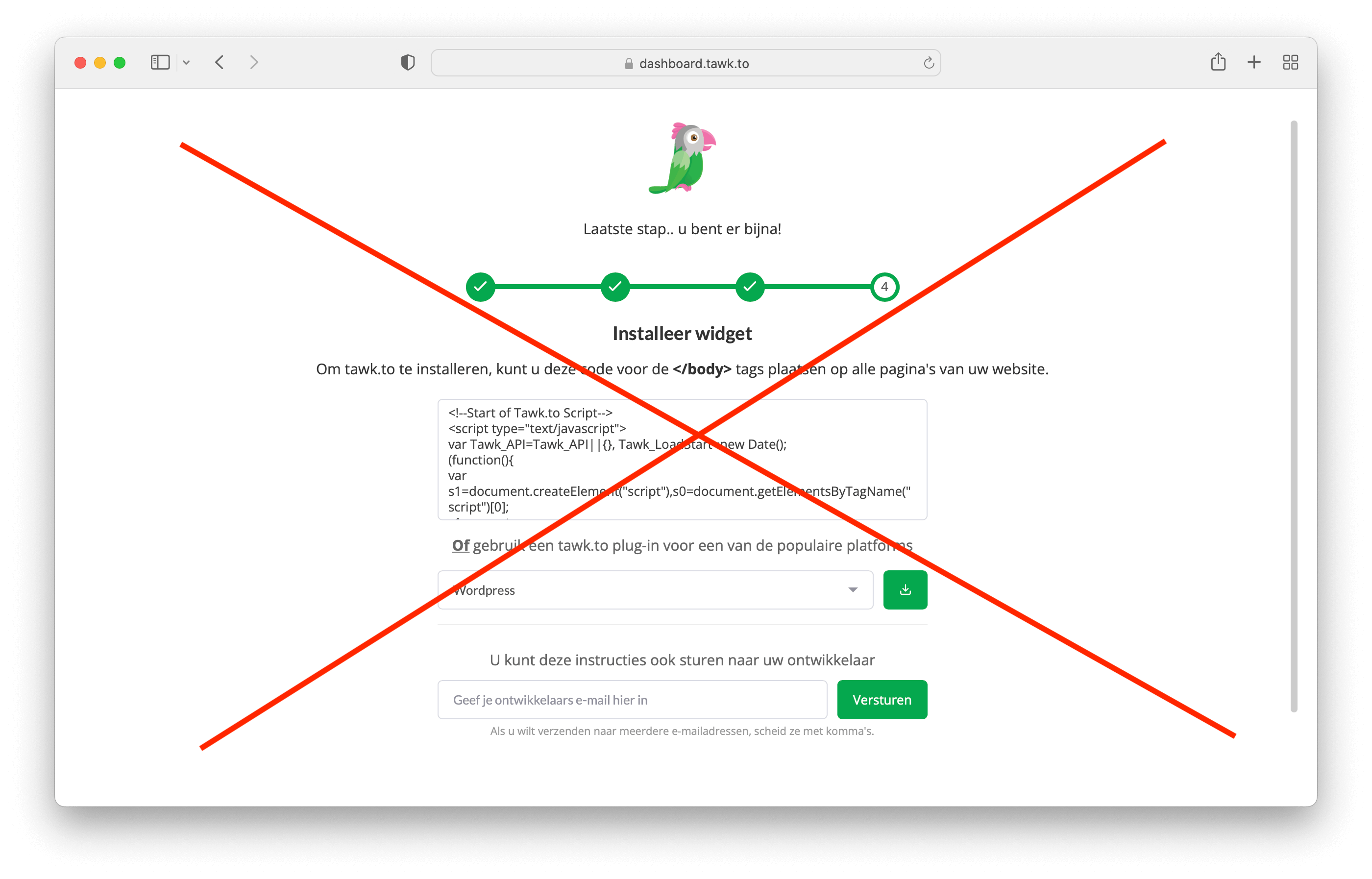 Set up livechat module - Tawk.to