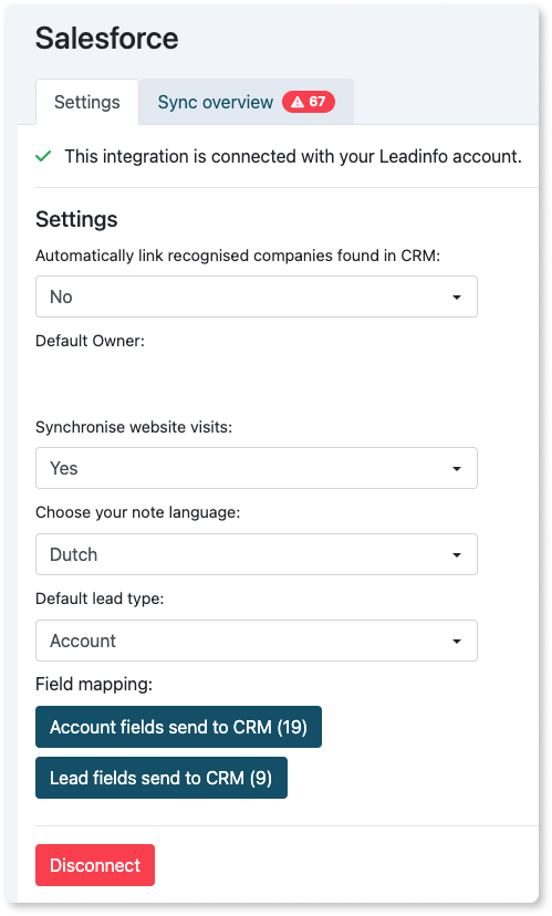 Salesforce setup