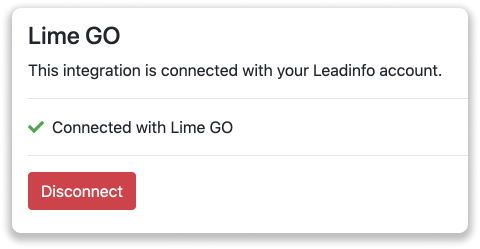 Lime GO integration
