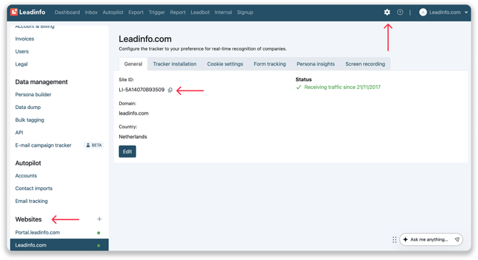 Tracking code copy code