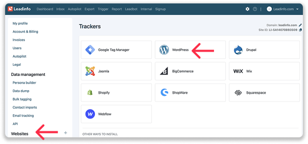 Wordpress tracker