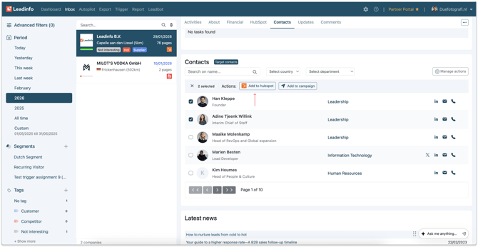 contact push add to crm helpcentre