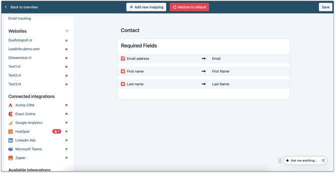 contact push field mapping helpcentre. png