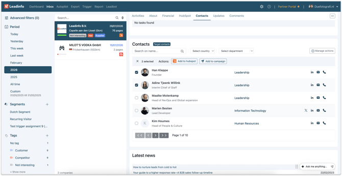 contact push multi-select helpcentre