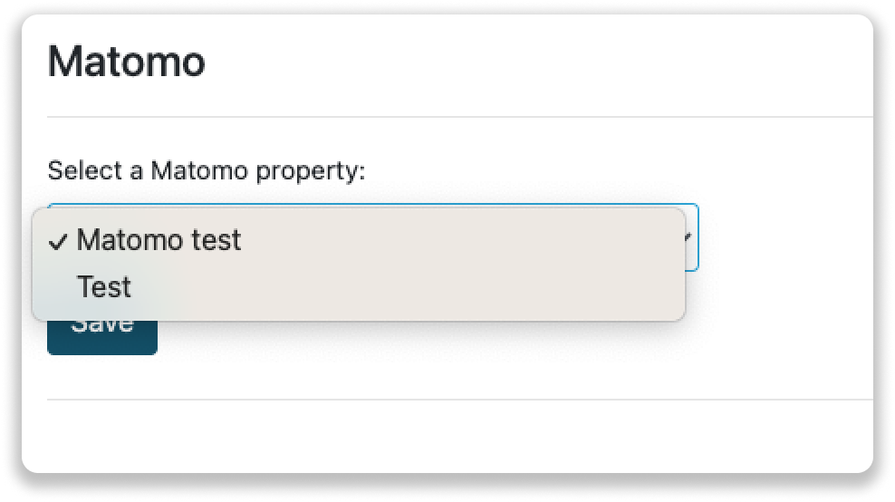 Matomo integration